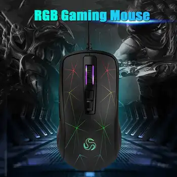 

4000 DPI Wired Mouse Gamer Professional Mouse Optical Gaming Mouse Gaming Mouse RGB Gaming Mice for Video Game