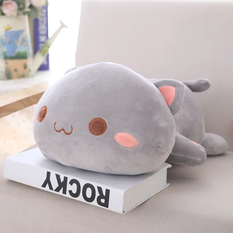 

Cute Cat Stuffed Doll Kitten Plush Toy Cartoon Animals Office Nap Pillow Home Decoration Soft Toy Xmas birthday gift kids child