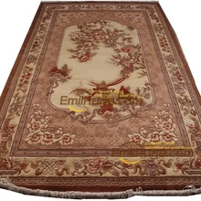 chinese wool carpets Handwoven Home Decoration Carpet Brown Fashionable Circular Carpet Household Decoration Mat Large Carpet