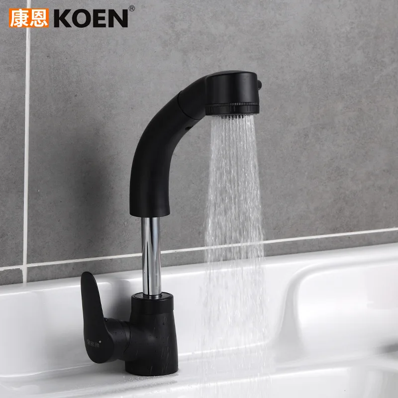 Take Pull кран гибкий может подъемный полный медный вытяжной кран для воды душевая комната таз платформа таз кран горячей и холодной воды