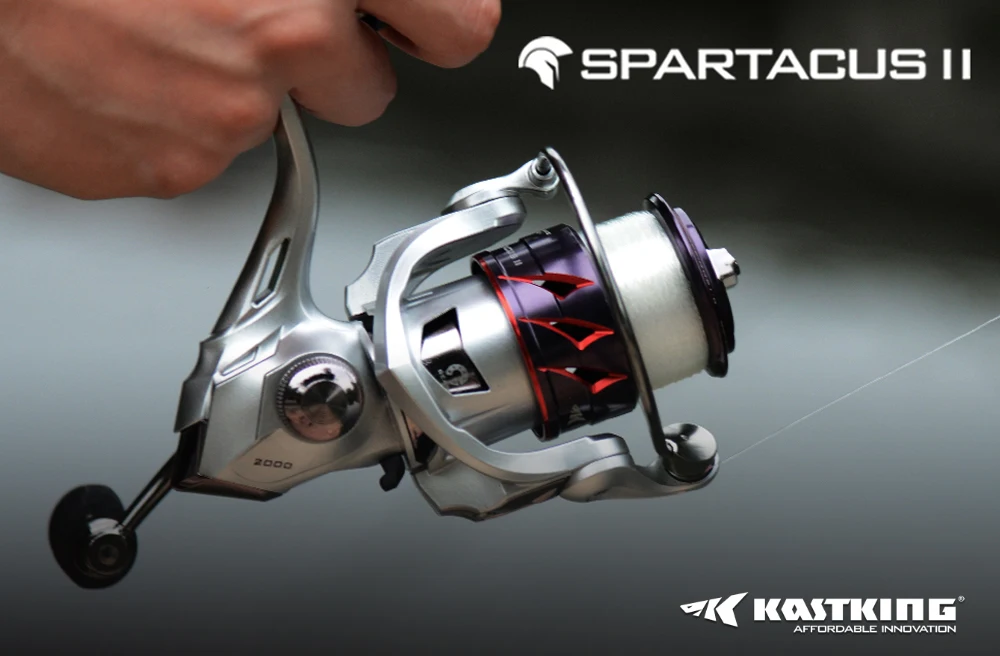 KastKing Spartacus II Spinning Fishing Reel Carbon Fiber Drag Washer Aluminum Spool 10kg Drag 7+1 Ball Bearings for Saltwater • FISHISHERE