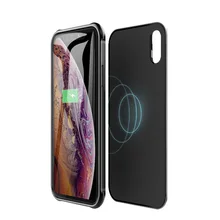 Аккумулятор Чехол для подзарядки для Iphone X XS XR XS аккумулятор Max Case power раздельный беспроводной зарядный аккумулятор чехол умный цифровой дисплей