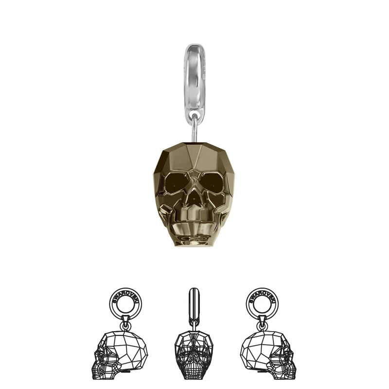 (1 штука) 100% оригинальные кристаллы Swarovski 87008 BeCharmed Crystal Charm (диаметр отверстия 4 5 мм)