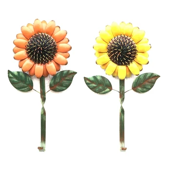 

Metal Sunflower Key Holder Creative Vintage Wall Mounted Key Hook - Retro Cast Hanger for Coat Hat Clothes Towel