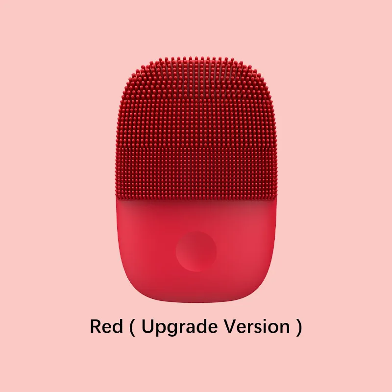 Inface Очищающая щетка для лица обновленная версия электрическая звуковая Глубокая чистка кистей IPX7 Водонепроницаемая 5 режимов для очистки лица - Цвет: Red