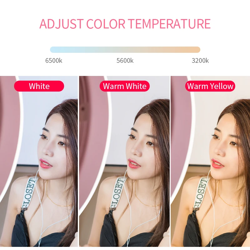 18 inch 55W 5500K Dimmable LED Ring Light 180CM Light Stand Carrying Bag for CameraSmartphoneYouTub