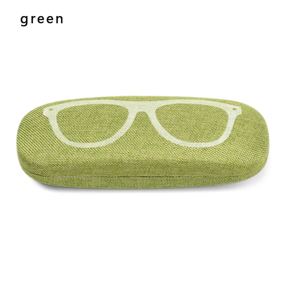 green Портативный очки Чехол Для женщин Для мужчин Жесткий кожаный чтения очки, солнцезащитные очки, Чехол для очков чехол s очки - Цвет: green