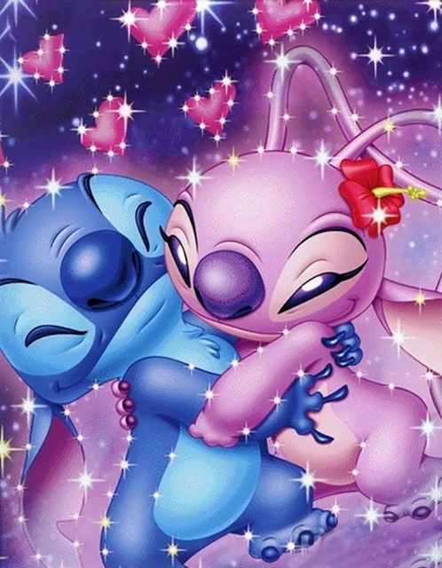 Disney Cartoon Lilo & Stitch DIY 5D Diamond Painting Cross Stitch Embroidery Full Diamond Mosaic Wall Decor Child Birthday Gift 