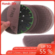 Disques de ponçage en maille 5 pouces/6 pouces, tampon abrasif à crochet et boucle, Anti blocage, papier de ponçage tranchant, outils pour le travail du bois