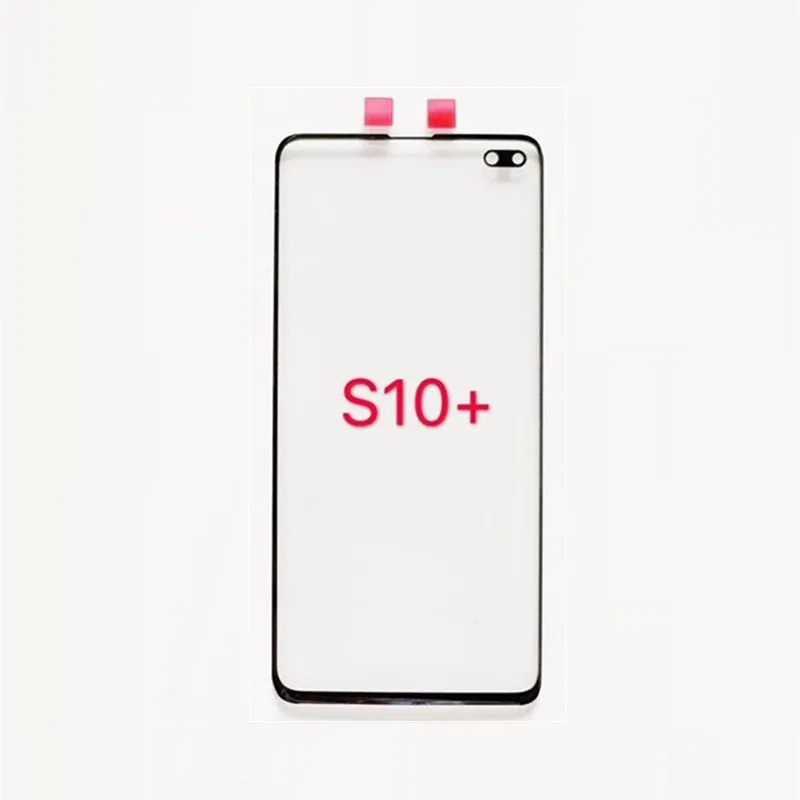 S10Plus внешний экран для samsung Galaxy S10 Plus Передняя сенсорная ЖК-панель дисплей из стекла крышка объектива телефон Ремонт Замена частей