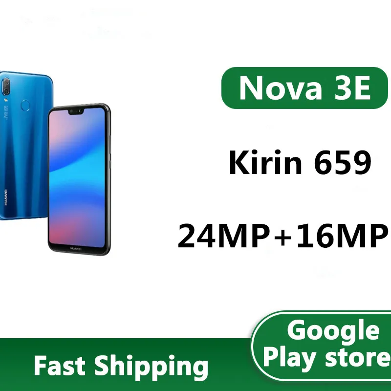 Международной прошивки HuaWei P20 Lite Nova 3E 4G LTE смартфон 659 МП Kirin 8 0 Android 5 85 отпечаток