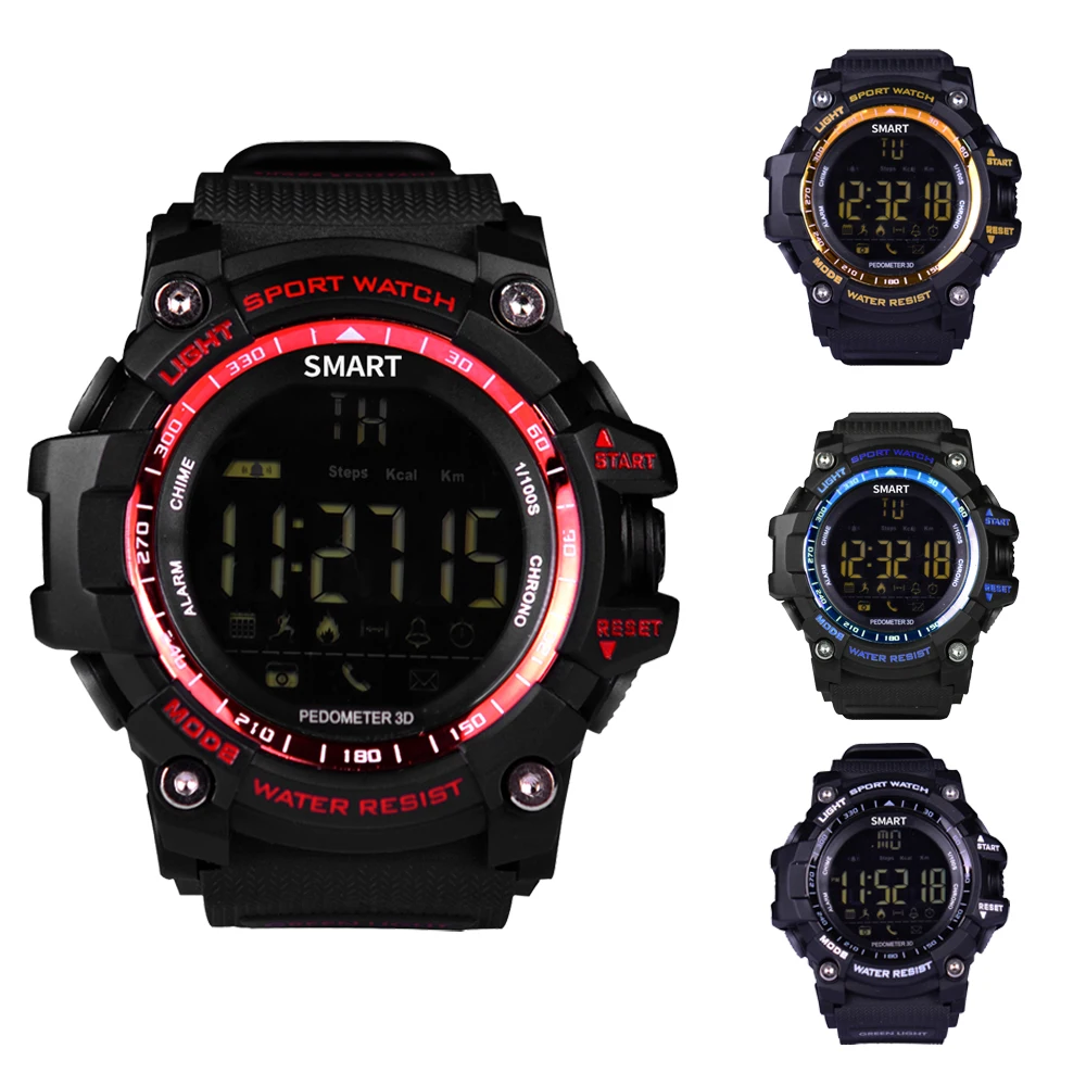 EX16 Smart Watch Wristwatch Waterproof Sports SmartWatch with Pedometer Long Time Standby smartwach for IOS and Android PK DZ09 |