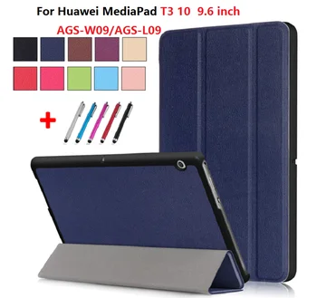 

T3 10.0 Caqa for Huawei MediaPad T3 10 Case Tablet Cover AGS-W09 for Media pad T3 10 9.6 AGS-W09 AGS-L09 AGS W09 L09 With Pen