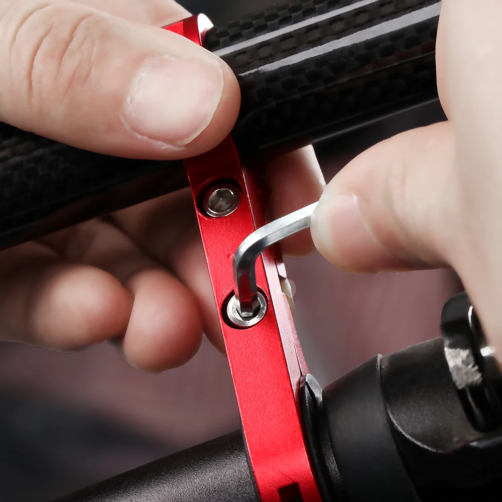 Bicycle Accessories Bicycle Handlebar Extender Bicycle Handlebar Extension 1Pc Aluminum Alloy Bike Handlebar Extender Fashion Double Tube Bracket Lamp Mount Bicycle Extra Storage Space Accessories