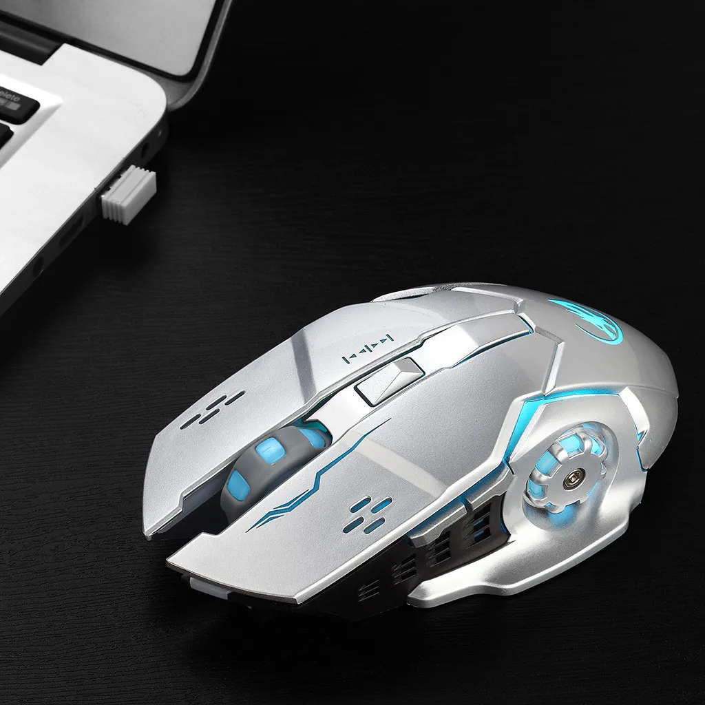 OMESHIN Q8 Беспроводная игровая мышь с 6 кнопками+ 1200/1600/2400/3200 dpi USB Компьютерный приемник оптическая мышь