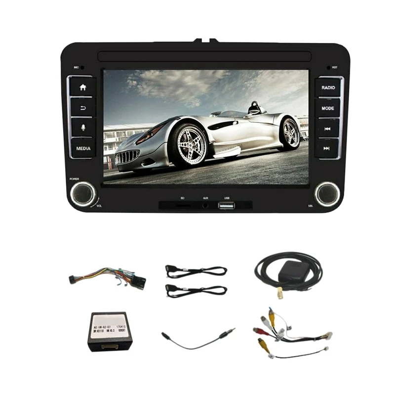 7 дюймов Автомобильный стерео радио Android 8 1 GPS 2DIN Navi для VW GOLF 5V 6 Jetta PASSAT вариант PM |