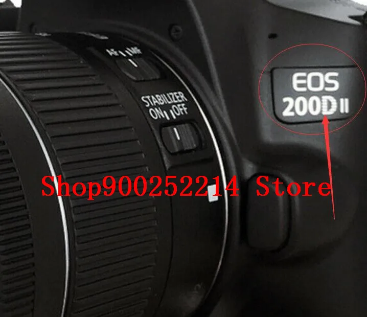 Подходит для Canon 200D II второго поколения черная этикетка знак именная табличка