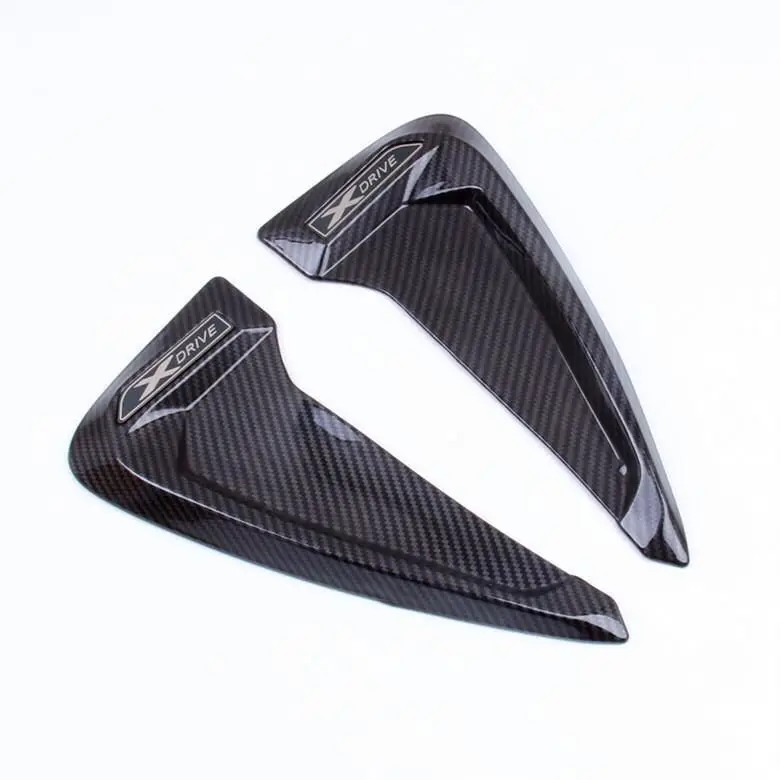 2pcs/set Car Styling Kit for 2014-2018 BMW Xdrive Emblem X5 F15 X5M F85 Shark Gills Side Fender Vent Mesh Decoration 3D Stickers |