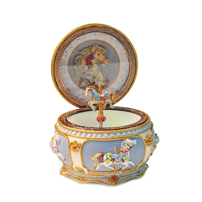 Carillon Carousel Per Ragazza Fatto A Mano Fidanzate Creative Dodici Constellation Treasure Box 2021 Regalo Di Compleanno Di Natale Di Capodanno
