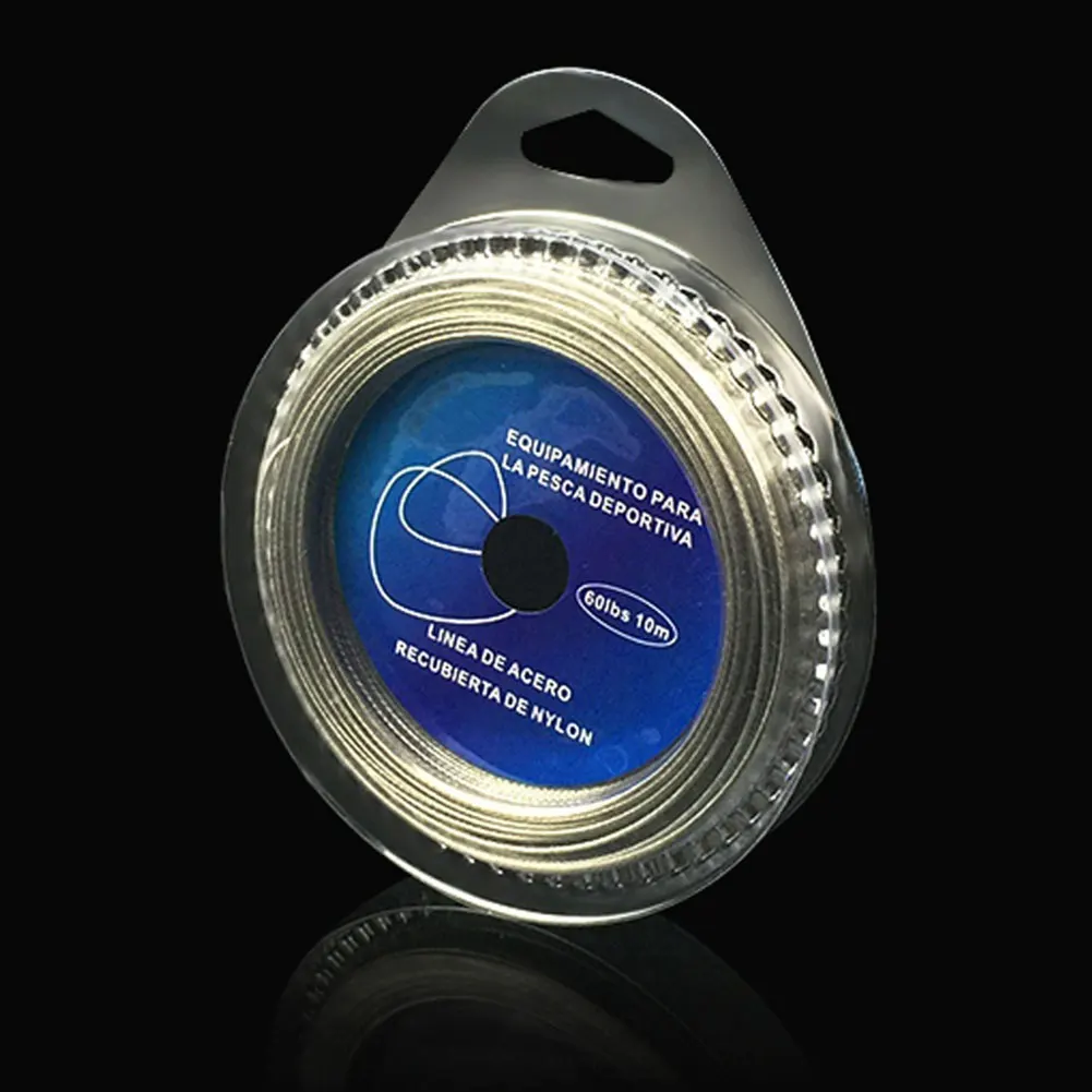 10M Fishing Stainless Steel Wire Line 7 Strands Trace With Coating Wire Leader