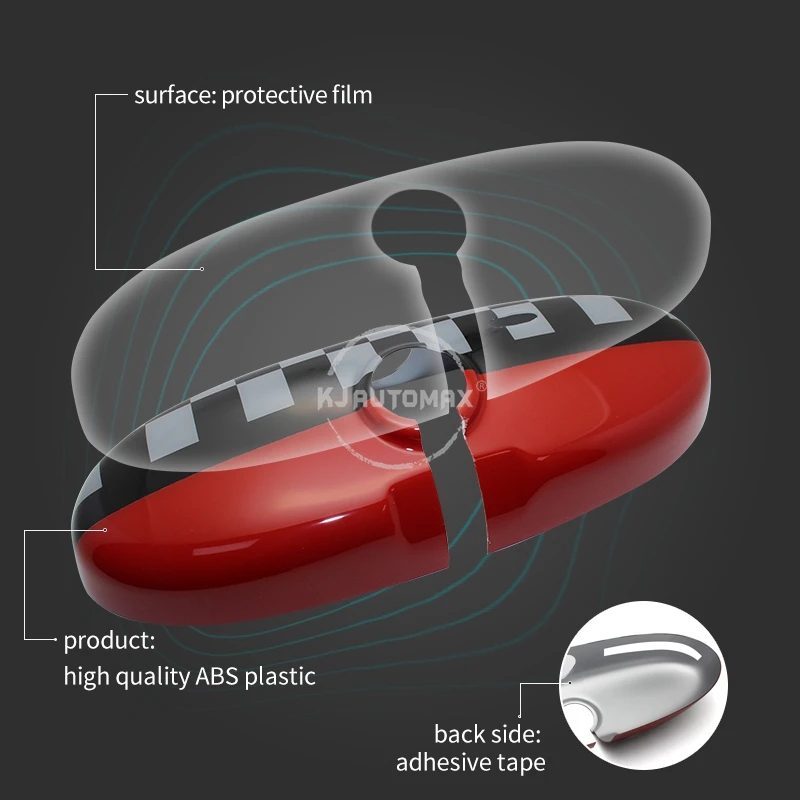 Najtaniej Dla Mini Cooper wewnętrzne lusterko wsteczne lustrzane osłony Cap dekoracji akcesoria samochodowe do stylizacji MK1 MK2 R50 R52 R53 R55 R56 R57 R58 R60