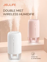 

JISULIFE Wireless Humidifier for Home Car Air Humidifier Humidificador Mini Portable Aroma Diffuser 500ML Mist Maker with Light