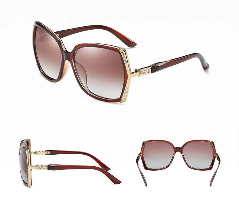 Women Polarized Sunglasses Driving Goggles Vintage Classic Simple Style