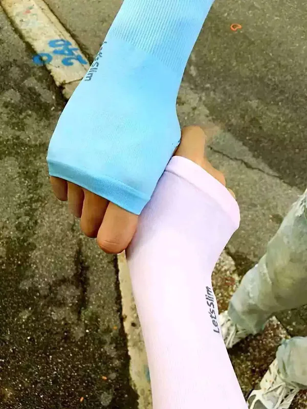 Летние охлаждающие рукава солнцезащитные перчатки женские УФ-защита длинные вискозные манжеты Спорт на открытом воздухе рукава