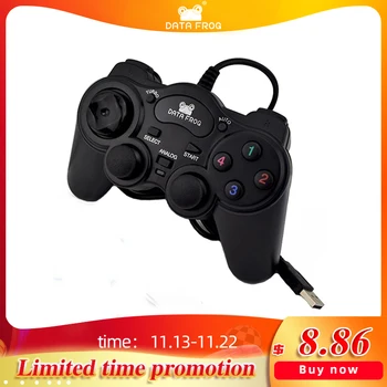 

HOT Wired USB 2.0 Black Gamepad Joystick Joypad Gamepad Game Controller For PC Laptop Computer For Win7/8/10 XP/For Vista