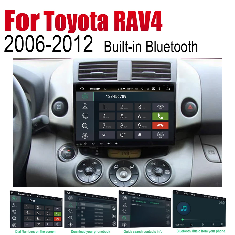 Автомагнитола ZaiXi 2 Din Android Автомобильный плеер для Toyota RAV4 2006~ 2012 gps Навигация BT Wifi карта мультимедийная система стерео