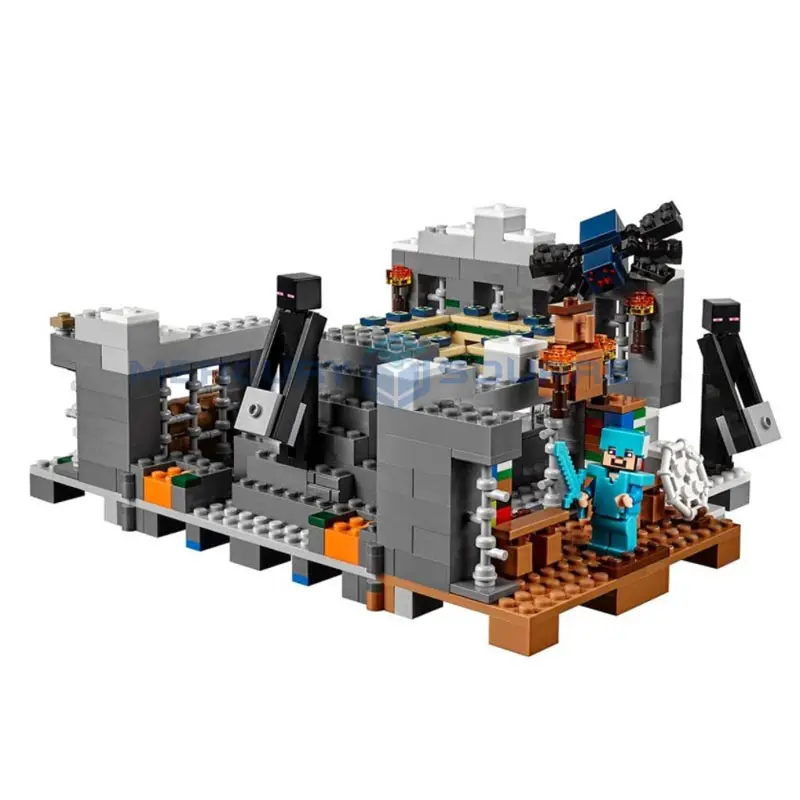 End Portal Building Blocks With Steve Action Figures Compatible My World Bricks Set Gifts Toys 21124 End Portal Building Blocks With Steve Action Figures Compatible My World Bricks Set Gifts Toys 21124