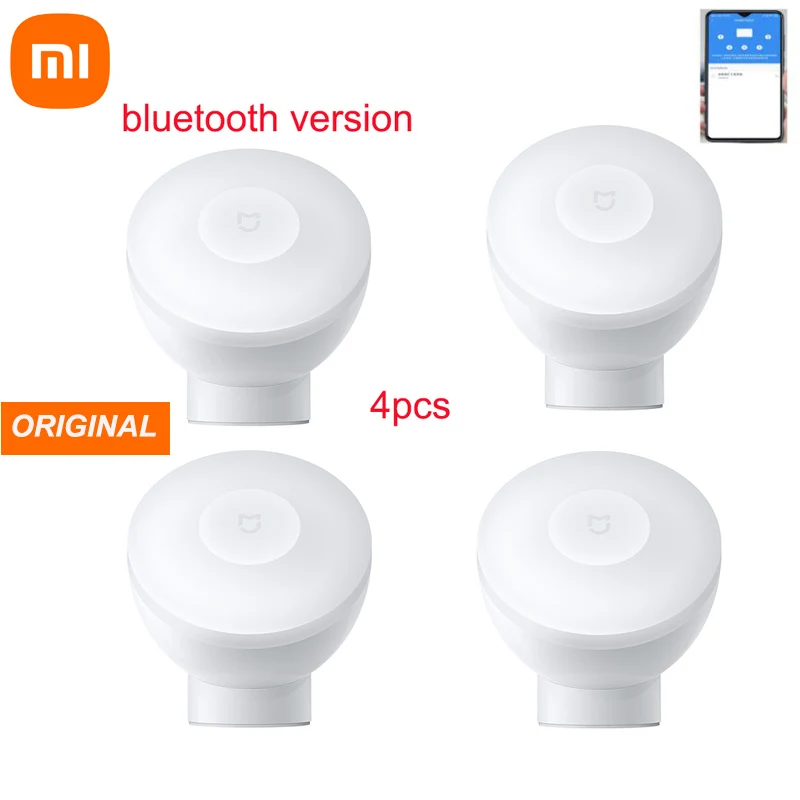 Умный ночник XIAOMI Mijia Night Light 2 version совместим с Bluetooth регулируемой яркостью для