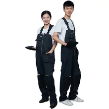 Комбинезон для мужчин и женщин, рабочие штаны, многокарманный дизайн, износостойкий хип-хоп Рабочий Комбинезон, унисекс, большой размер, рабочая одежда