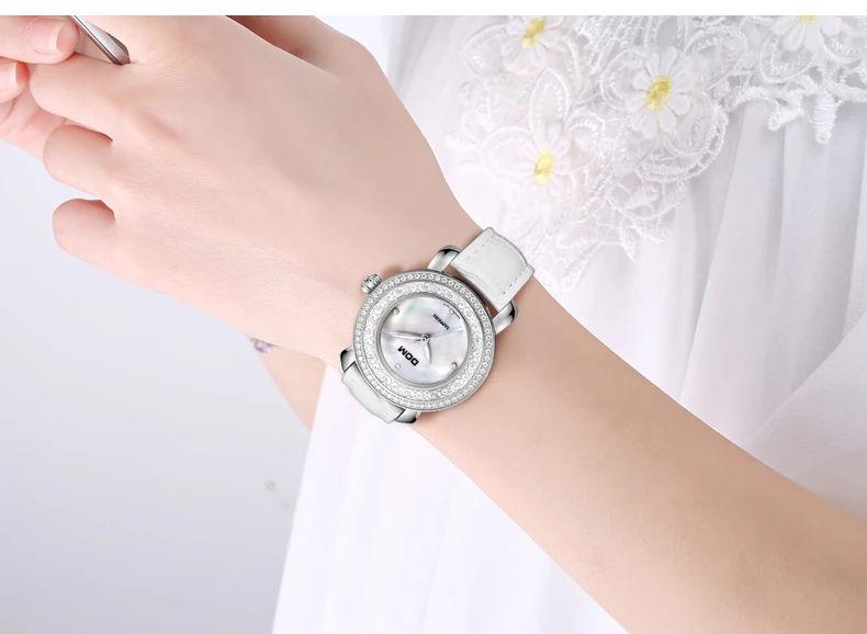 Брендовые высококачественные кварцевые женские часы из натуральной кожи, наручные часы, модные женские часы, женские часы с сапфировым кристаллом, G-86L