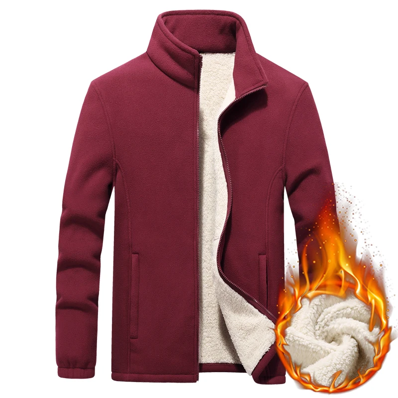 Plus size 7XL8XL9XL Winter Men's Jackets Thick Fleece Hooded Hoodies Men Sweatshirt Solid Casual Ma