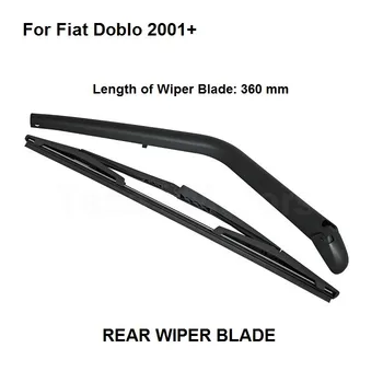 

New Set For Fiat Doblo 2001-2013 Rear Windshield Window Wiper Arm + Blade Set 360mm
