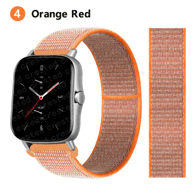 Nylon band For Amazfit GTS/2/2e/GTS2 Mini/GTR 3 Pro 42mm/47mm/GTR2/2e/stratos 2/3 Sport Loop Bracelet Amazfit bip strap