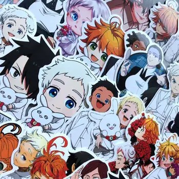 

48Pcs/set Anime The Promise Neverland Stickers Emma Ray Norman Don Gilda Phil Isabella Figure Sticker For Wall Gifts
