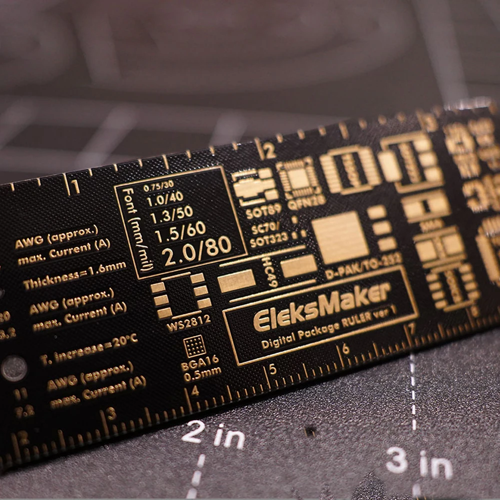Multifunctional PCB packaging ruler, creative design ruler, boyfriend ...