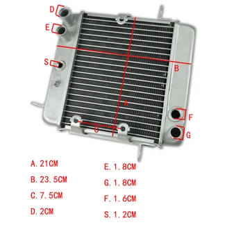 

Motorcycle Replacement Cooling Aluminum Cooler Radiator For Honda NSS250 REFLEX ABS 2001-2007 NSS250A NSS250S OEM 19010-KFG-J01