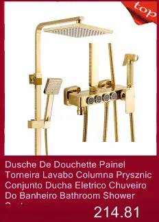 Черная Torneira Lavabo Dusch система Doccia Do Banheiro Painel Regadera электрическая Душевая система Ducha Chuveiro для ванной комнаты