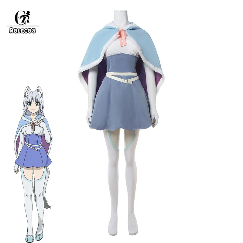

ROLECOS Anime Kemono Michi Rise Up Cosplay Costumes Shigure Cosplay Dress With Cloak Costume Uniform Women Cosplay Costume Set