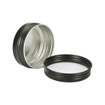 

1 oz 24 pcs Aluminum Empty Tins Cans Cosmetic Sample Containers with Screw Lid X4YD