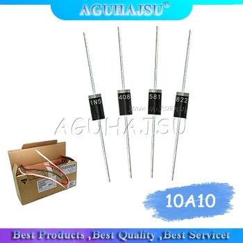 

10pcs/lot 10A10 1000V 10A R-6 Charging high power in-line rectifier diode