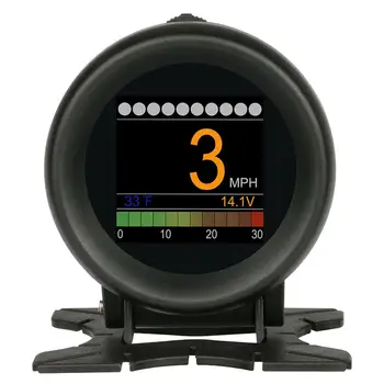 

AUTOOL X60 Car OBD Meter OBD2 HUD Digital Temperature Gauge Digital Voltage Speed Meter Display Meter Alarm Water