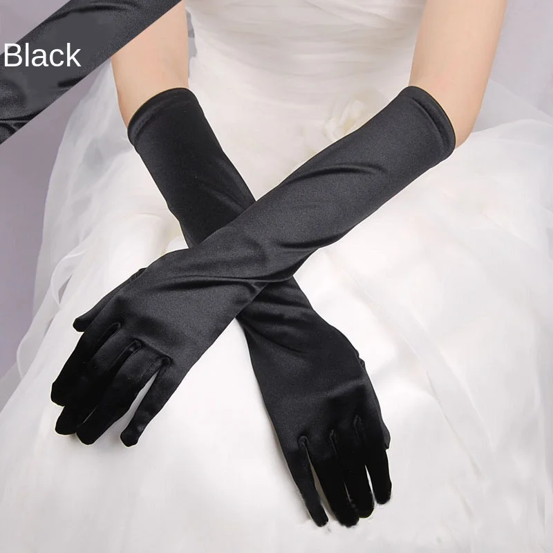 

Bridal gloves wedding dress gloves show party multi-colored gloves