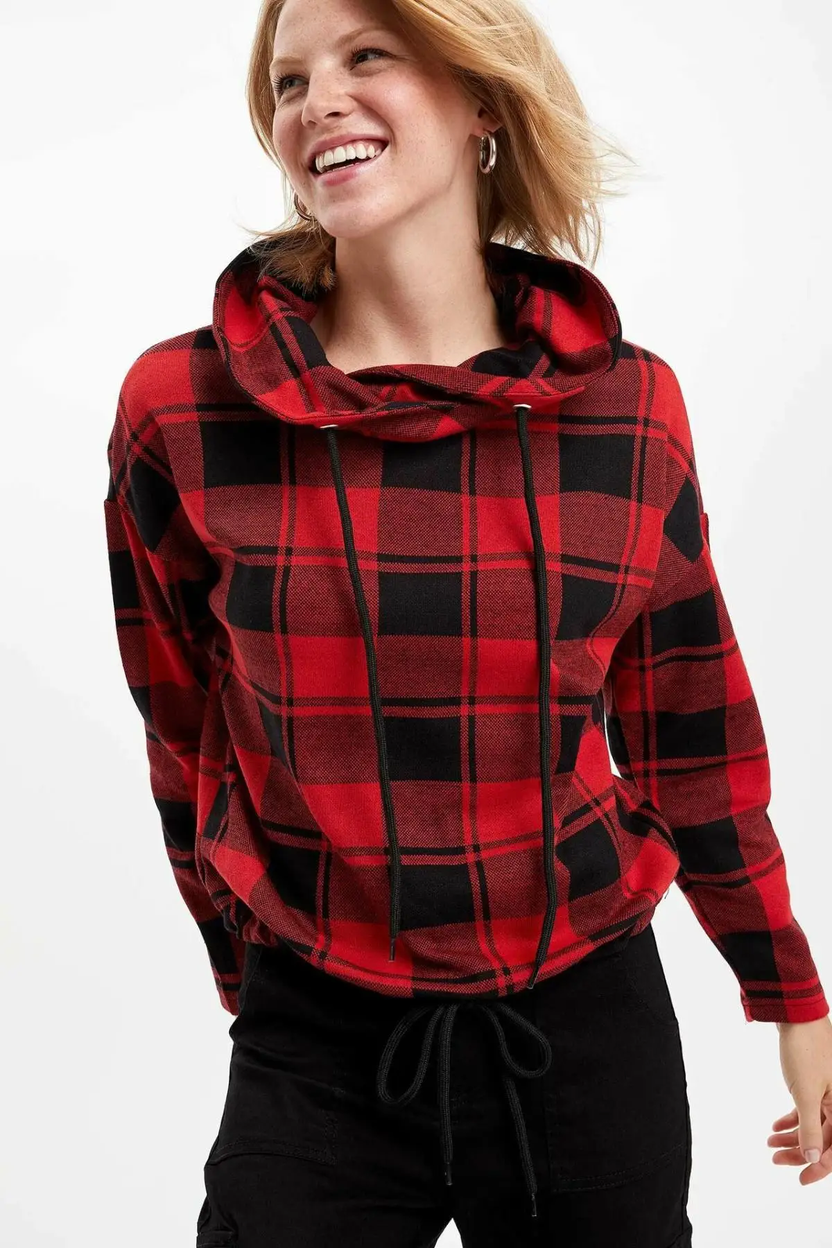 Дефакто Женская T-Shirt-M0702AZ19AU с длинным рукавом | одежда