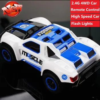 

High Simulation RC Racing Drift Car Toy 2.4G 4WD Remote Control RC Racing Car With cool light mini RC Car Toy kid play model