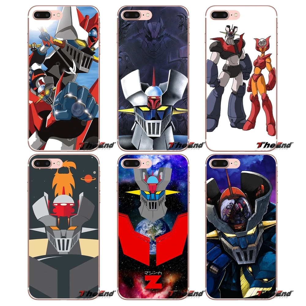 Мягкий прозрачный просвечивающийся чехол Чехлы мультфильм Mazinger Z для Apple IPhone X 4 4S 5
