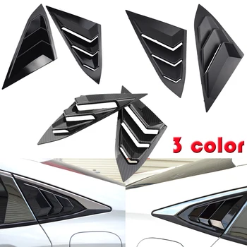 

Side Vent Window Louvers Car Rear Quarter Spoiler Panel Fit For Honda Civic Seden Only 2019 2020 ABS Sun Shade